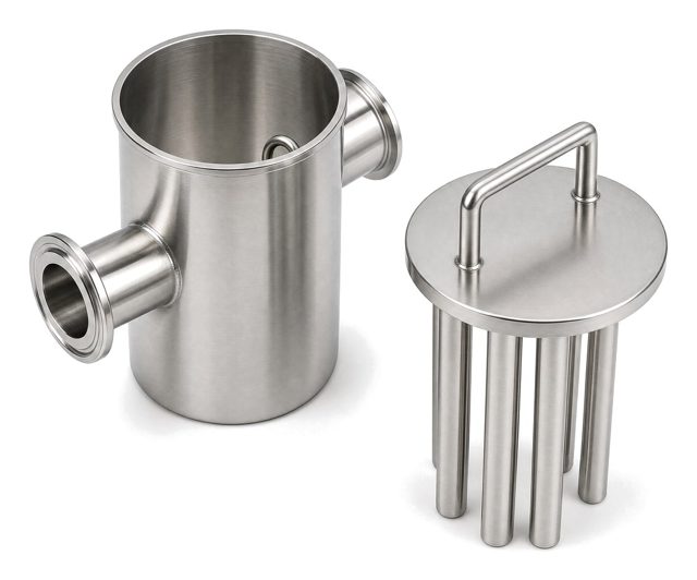 Trampa magnética para líquidos de acero inoxidable, código NAL-TMG-L